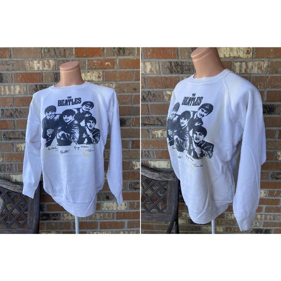 Rare! The Beatles Sweat shirt Sweatshirt Vintage 60s - Picture 1 of 6
